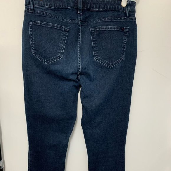 Tommy Hilfiger High  Rise Dark Wash Jeans Size 10 - Picture 3 of 10